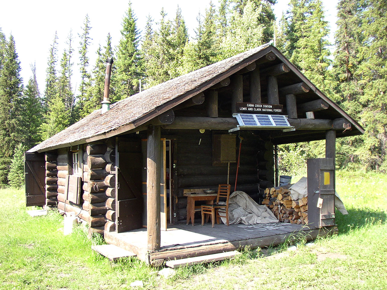 Administrative cabin in the Bob Marshall Wilderness