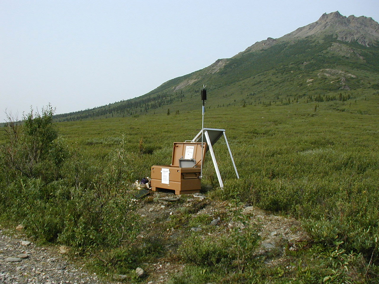 Sound monitoring equipment in Denali