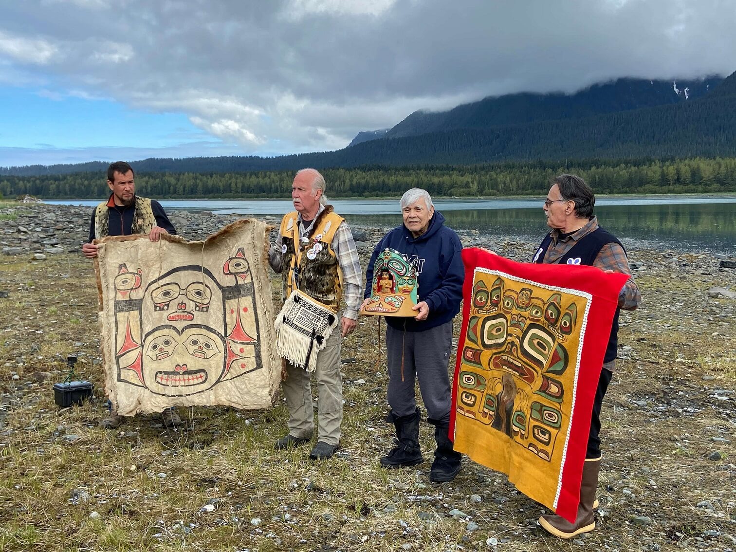 tribal members in a wilderness area