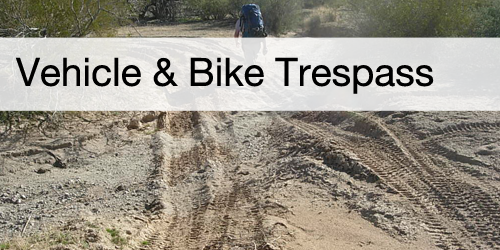 Vehicle and Mountain Bike Trespass